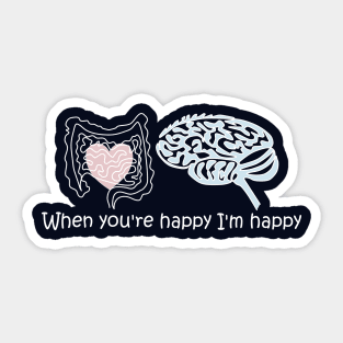 Gut brain axis Sticker